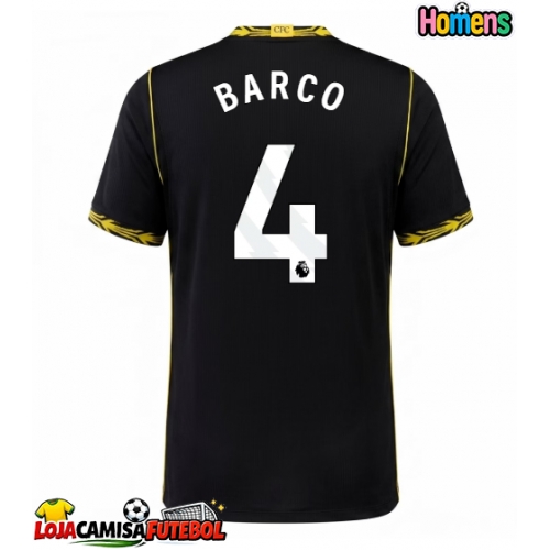 Camisa de Futebol Chelsea Valentin Barco #4 Equipamento Secundário 2026-27 Manga Curta